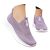 Genérico Zapatillas para Andar Mujer Zapatillas Deporte Zapatos Casuales de,Transpirables,con Bordados Y Tejidos Voladores para Mujer. Casual Sneakers Deportivas Deporte (Purple,39)